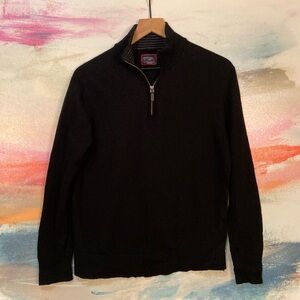 🔥GTC🔥UNTUCKit 100% Extra Fine Merino Wool 1/4 Zip Up Pullover Sweater.